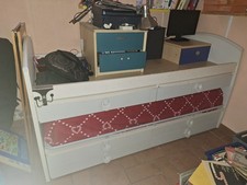 mobile letto a castello con cassetti e scrivanie estraibili