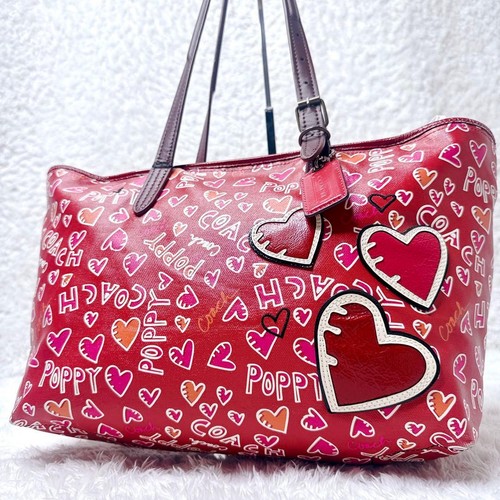 Coach tote bag heart patchwork - coach,