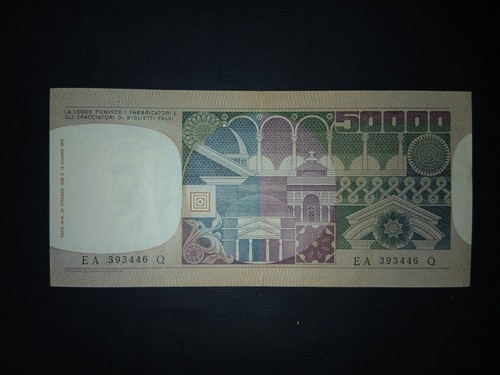 50000 lire volto donna - 50000,