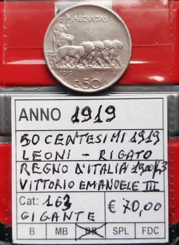 50 centesimi 1919 - ,