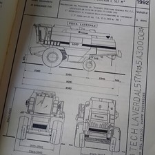 MIETITREBBIA LAVERDA L517M FIATGEOTECH SCHEDA OMOLOGAZIONE 1992