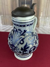 Brocca in gres con peltro