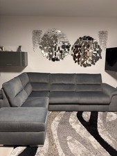 Divano letto angolare grigio scuro