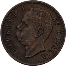 Italia 2 Centesimi 1900 Rame