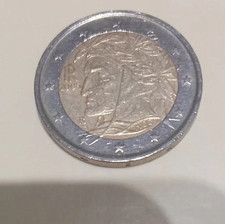 2 EURO DANTE ALIGHIERI  2005 CON ERRORI DI CONIO