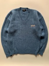 Vintage Schott NYC Shetland Wool Vneck Sweater