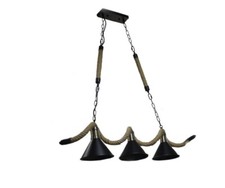 LAMPADARIO CORDA IN CANAPA