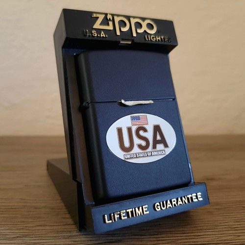 Zippo usa black 1991 - black, con