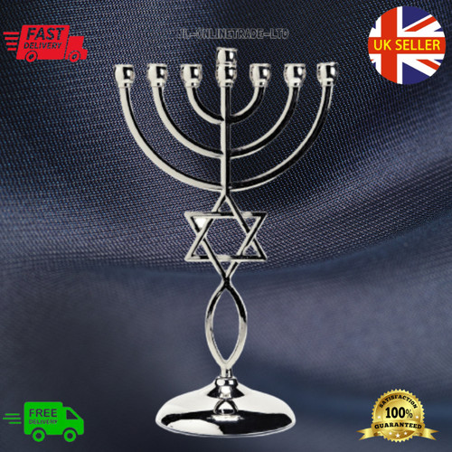 Nuova menorah chanukah silver - menorah,