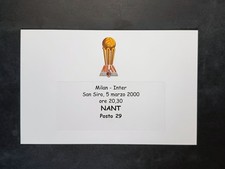 Cartoncino Calcio Milan-Inter