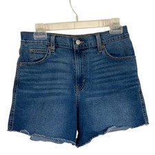 Pantaloncini donna Levis Heritage denim vita alta taglia 27 lavaggio medio orlo sfilacciato