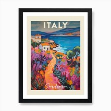 Sardegna Italia 4 dipinti