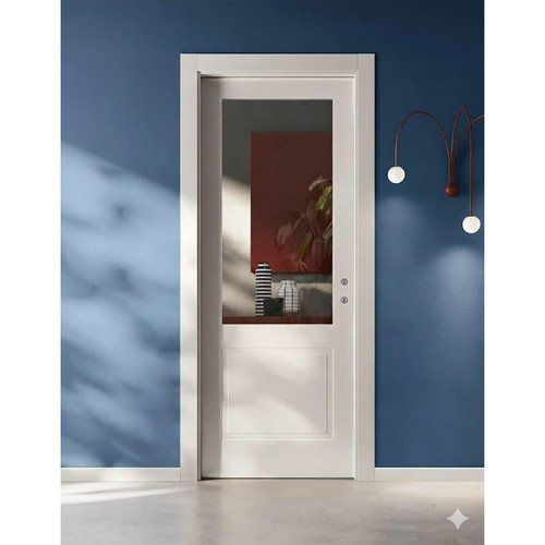 Ecoquadra 1b1v bianco laccato - ecoquadra,