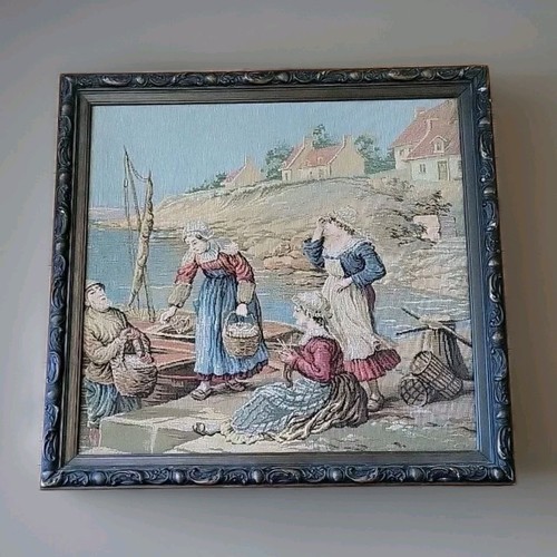Arazzo ricamo vintage con - arazzo,