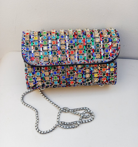 Pochette diamante multicolore - pochette,