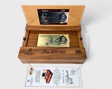 Banconota 500000 Lire lastra Argento massiccio 925 Federico Motta Raffaello