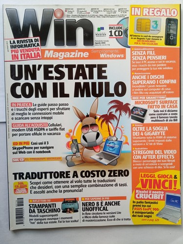 Rivista win magazine - , agosto