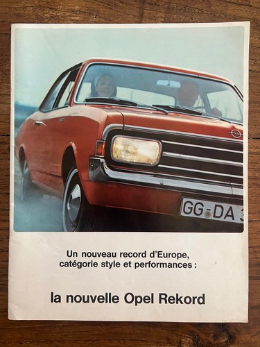 Brochure opel rekord - brochure,
