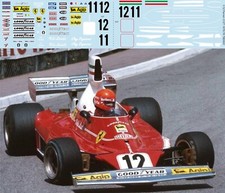 1/12  Decals per F1 Ferrari