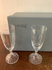 14 flûtes à champagne modèle Rambouillet en cristal Lalique (prix à la pièce)