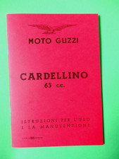 Moto Guzzi Cardellino 65cc, ital. Manuale, Manuale uso e manutenzione 3. Edizione
