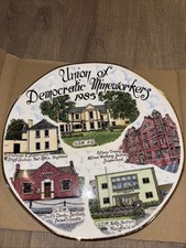 Vintage Porcelain Mining Plate