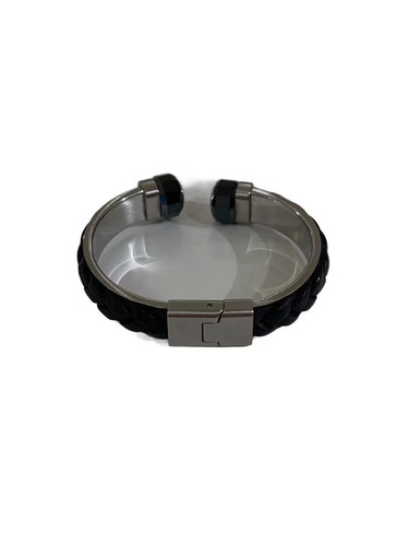 Bracciale swarovski pelle nero - pelle,