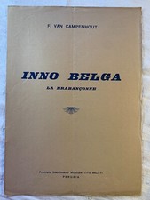 Spartito musicale inno belga - musicale,