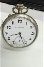 LA TERRA Orologio da tasca Meccanico Manuale  Vintage Used FUNZIONANTE