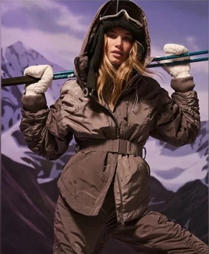 Cappotto giacca sci grigio