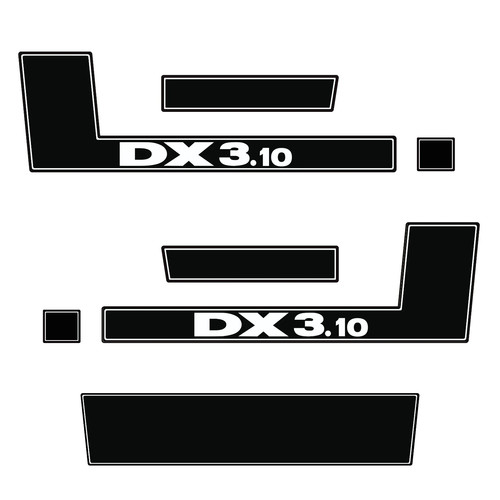 Adesivo deutz dx3 - adesivo, cofano