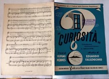 SPARTITO MUSICALE CURIOSITA 3 FESTIVAL CANZONE NAPOLETANA 1955 MENDES FALCOCCHIO