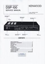 Manuale di servizio per Kenwood DSP-100 