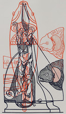 FLORIANO BODINI: Incisione Acquaforte 50X35; Firmata, Numerata, Timbro. STUPENDA