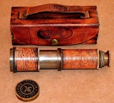 Telescopio spyglass in pelle