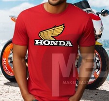 T-shirt Honda Yellow Wing Gold