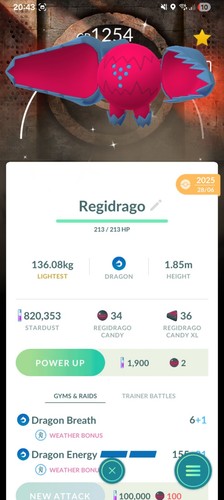 Shi regidrago pokemon - shi, y