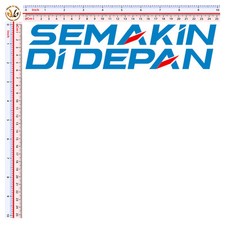 sticker adesivi moto sponsor semakin di depan print pvc 1 pezzo cm. 25