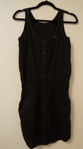 Mini abito nero lacoste - nero, estivo