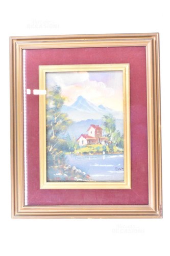 Quadro dipinto paesaggio - dipinto,