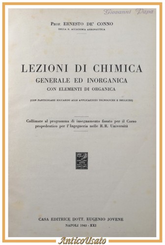 Lezioni chimica generale - chimica, e