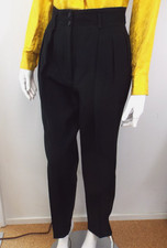 Pantalone abito lana nero