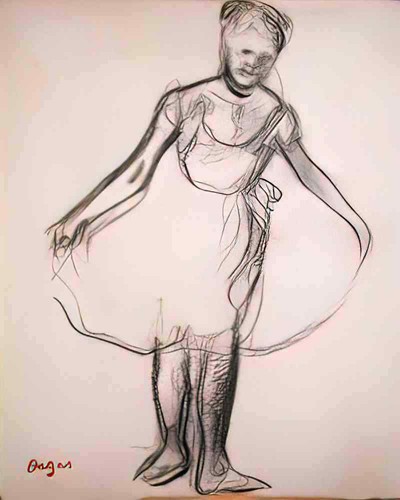 Foto degas ballerina in - degas,