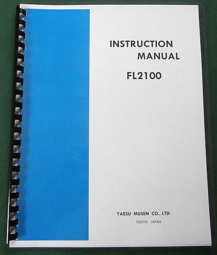 Yaesu 2100 manuale - fl-2100,