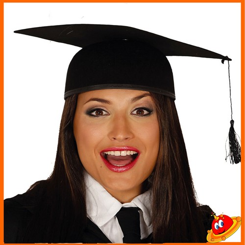 Cappello nero tocco laurea - cappello,