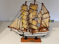 Nave in Miniatura Veliero in Legno Modello di Barca A Vela Nautica, Stockholm 