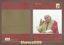 ITALIA 2011  Beatificazione di Giovanni Paolo II  FOLDER con Lamina d'argento