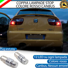 COPPIA LAMPADE LED STOP CANBUS POSTERIORI PER SEAT LEON 1M COLORE ROSSO CANBUS