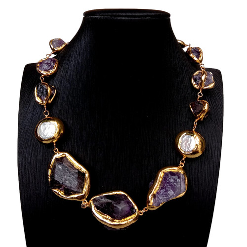 Collana fatta mano - a, con