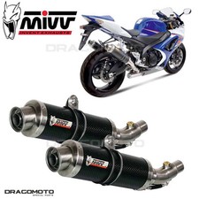 Scarico doppio SUZUKI GSX-R 1000 2007 2008 MIVV Gp Carbonio